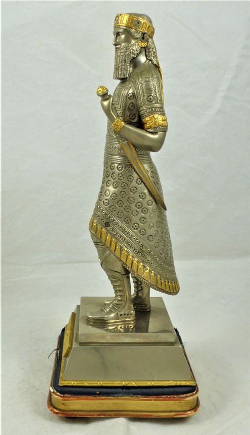 PAIR OF FIGURES OF ASSYRIAN KING SARDANAPALUS AND QUEEN - ADDITIONAL PHOTO 14