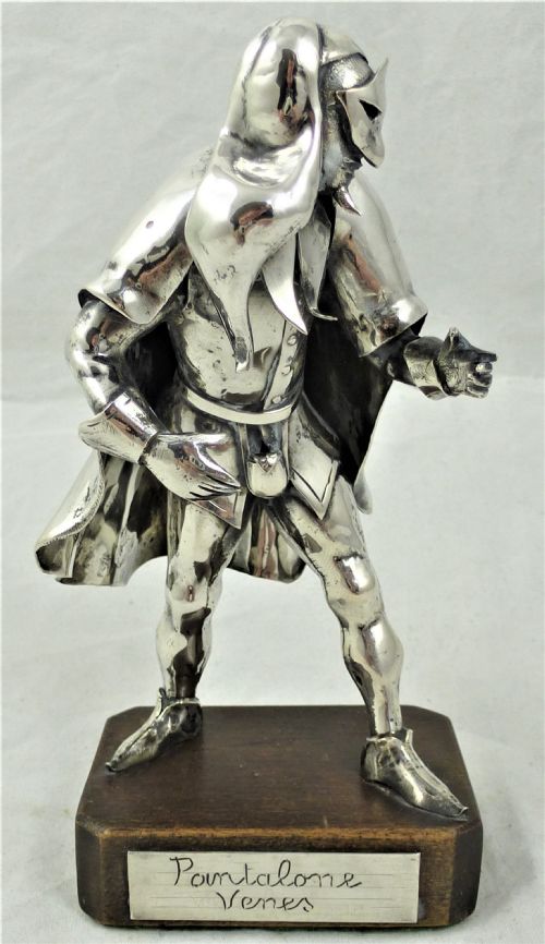 SET OF EIGHT ITALIAN SILVER FIGURES FROM THE COMMEDIA DELL'ARTE - ADDITIONAL PHOTO 24