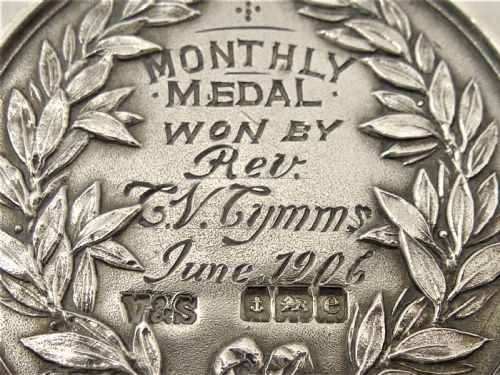 EDWARDIAN SILVER GOLF MEDAL BEXHILL GOLF CLUB - ADDITIONAL PHOTO 2