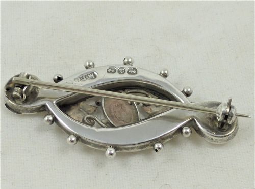 LATE VICTORIAN SILVER BROOCH - ADDITIONAL PHOTO 1
