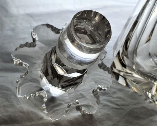 BOHEMIAN GOTHIC REVIVAL GLASS DECANTER - ADDITIONAL PHOTO 8