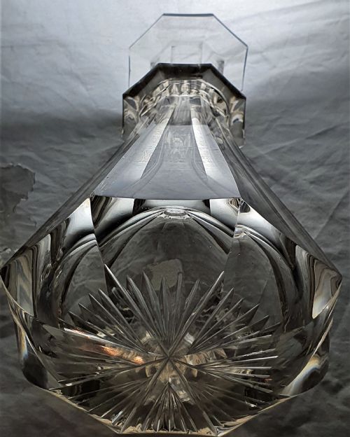 BOHEMIAN GOTHIC REVIVAL GLASS DECANTER - ADDITIONAL PHOTO 12
