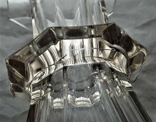 BOHEMIAN GOTHIC REVIVAL GLASS DECANTER - ADDITIONAL PHOTO 14