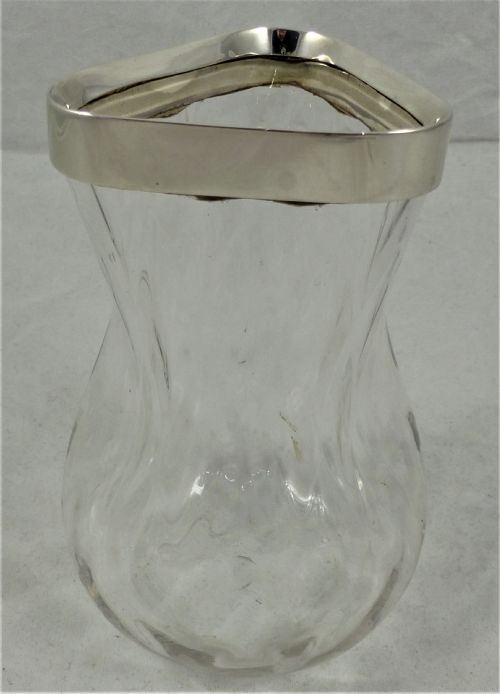 VICTORIAN HUKIN HEATH SILVER AND GLASS VASE - ADDITIONAL PHOTO 2