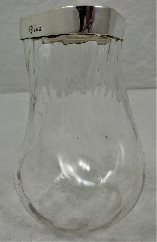 VICTORIAN HUKIN HEATH SILVER AND GLASS VASE - ADDITIONAL PHOTO 8