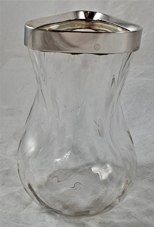 VICTORIAN HUKIN HEATH SILVER AND GLASS VASE - ADDITIONAL PHOTO 12