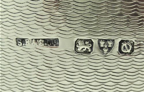 ART DECO OVAL HALLMARKED STERLING SILVER NAPKIN RING - ADDITIONAL PHOTO 2