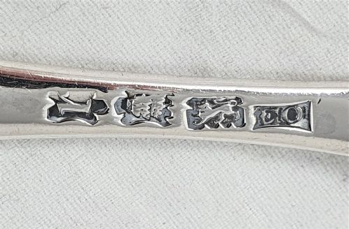 GEORGE II SILVER MARROW SCOOP 1752 ELIZABETH OLDFIELD - ADDITIONAL PHOTO 5