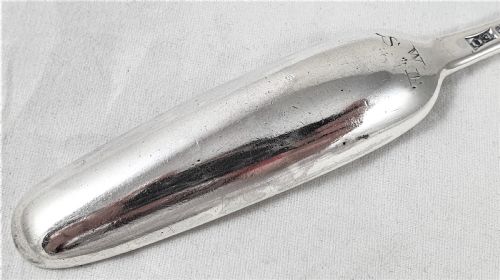 GEORGE II SILVER MARROW SCOOP 1752 ELIZABETH OLDFIELD - ADDITIONAL PHOTO 8