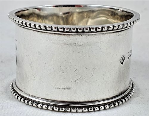 EDWARDIAN SILVER NAPKIN RING SHEFFIELD 1902 - ADDITIONAL PHOTO 2