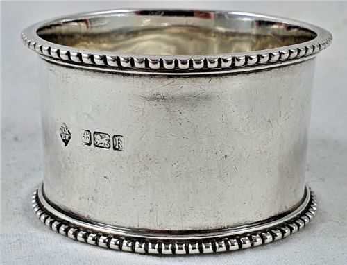 EDWARDIAN SILVER NAPKIN RING SHEFFIELD 1902 - ADDITIONAL PHOTO 3