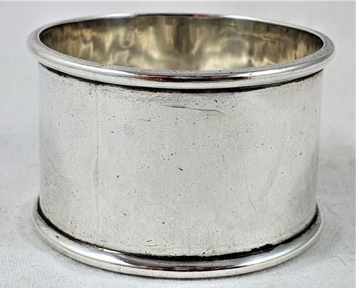 edwardian silver napkin ring sheffield 1902 - CATEGORY: ANTIQUE SILVER - DATED EDWARDIAN