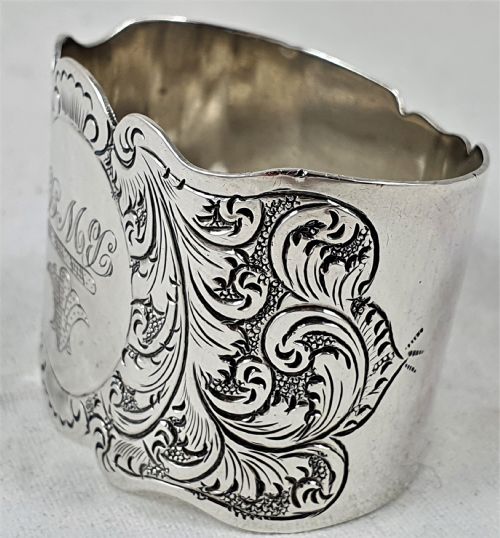 VICTORIAN MAPPIN BROTHERS SILVER NAPKIN RING - ADDITIONAL PHOTO 1