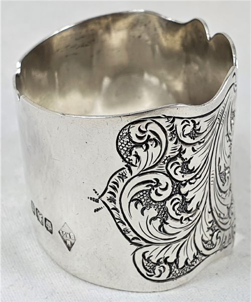 VICTORIAN MAPPIN BROTHERS SILVER NAPKIN RING - ADDITIONAL PHOTO 3