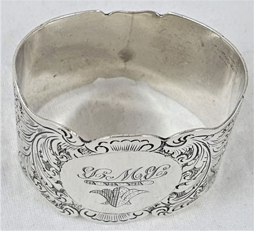 VICTORIAN MAPPIN BROTHERS SILVER NAPKIN RING - ADDITIONAL PHOTO 5