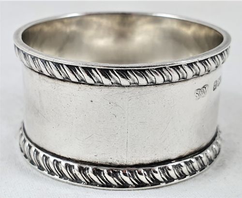 STERLING SILVER NAPKIN RING SANDERS MACKENZIE - ADDITIONAL PHOTO 1