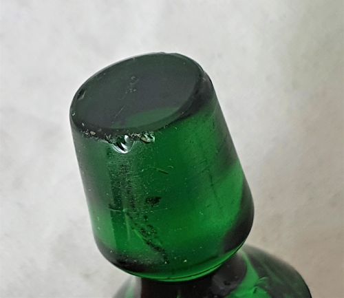 AMERICAN ART NOUVEAU GREEN GLASS SILVER PERFUME BOTTLE - ADDITIONAL PHOTO 10