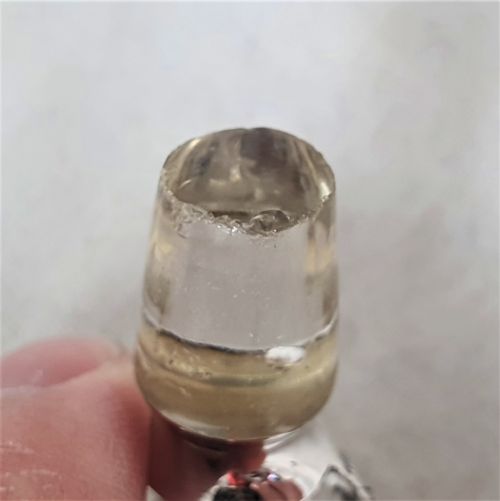 AMERICAN ART NOUVEAU GLASS SILVER PERFUME BOTTLE - ADDITIONAL PHOTO 5