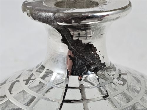 AMERICAN GLASS AND SILVER PERFUME BOTTLE - ADDITIONAL PHOTO 8