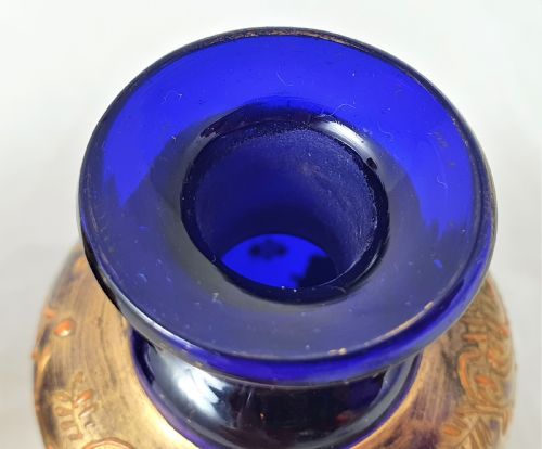 PAIR OF BOHEMIAN GLASS PERFUME BOTTLES - ADDITIONAL PHOTO 6