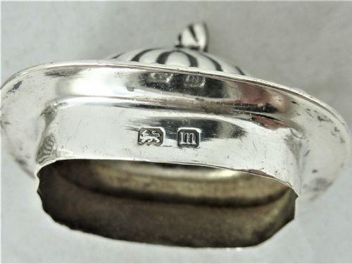 MATCHING GEORGE V STERLING SILVER PEPPERETTE MUSTARD - ADDITIONAL PHOTO 8