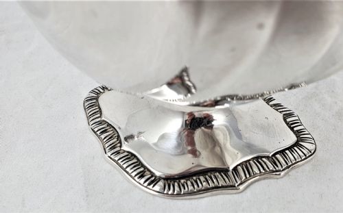 VICTORIAN STERLING SILVER SAUCE BOAT BY CHARLES STUART HARRIS - ADDITIONAL PHOTO 7