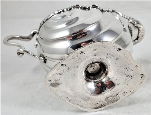 VICTORIAN STERLING SILVER SAUCE BOAT BY CHARLES STUART HARRIS - ADDITIONAL PHOTO 8