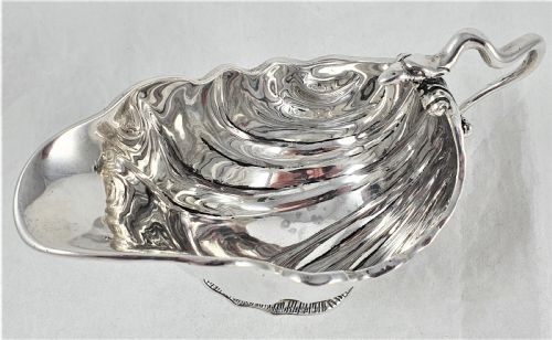 VICTORIAN STERLING SILVER SAUCE BOAT BY CHARLES STUART HARRIS - ADDITIONAL PHOTO 13