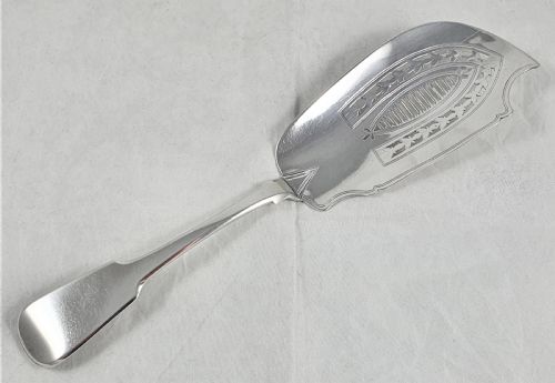 GEORGE IV STERLING SILVER FISH SLICE - ADDITIONAL PHOTO 1