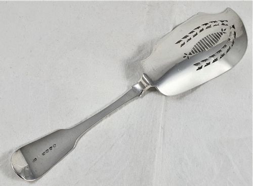 GEORGE IV STERLING SILVER FISH SLICE - ADDITIONAL PHOTO 4