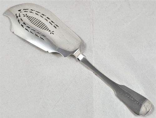 GEORGE IV STERLING SILVER FISH SLICE - ADDITIONAL PHOTO 5