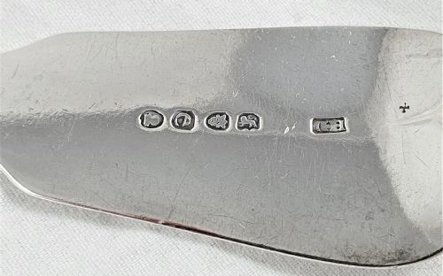 GEORGE IV STERLING SILVER FISH SLICE - ADDITIONAL PHOTO 8