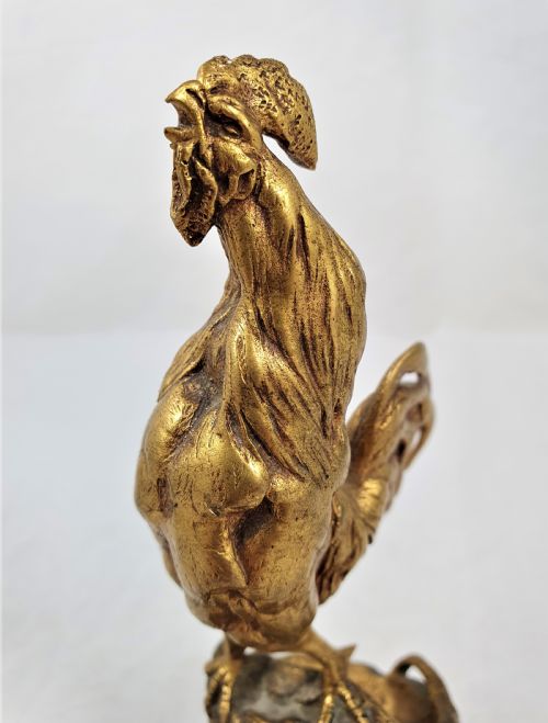AUGUSTE NICHOLAS CAIN BRONZE ROOSTER - ADDITIONAL PHOTO 3