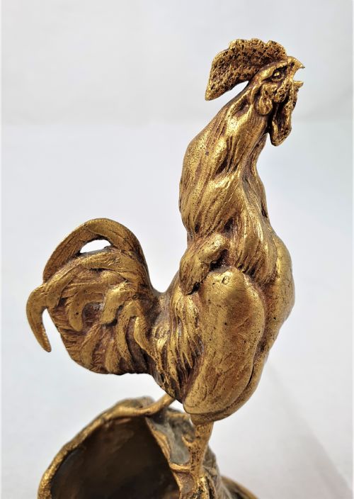 AUGUSTE NICHOLAS CAIN BRONZE ROOSTER - ADDITIONAL PHOTO 7