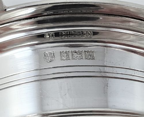 PAIR OF ART DECO DESIGN SILVER BUTTER DISHES - ADDITIONAL PHOTO 14