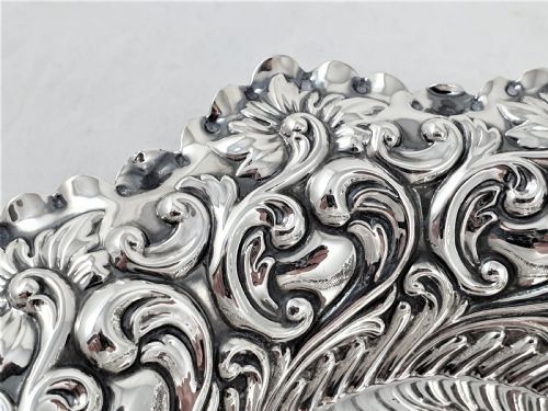 VICTORIAN HALLMARKED SILVER BON BON DISH - ADDITIONAL PHOTO 4