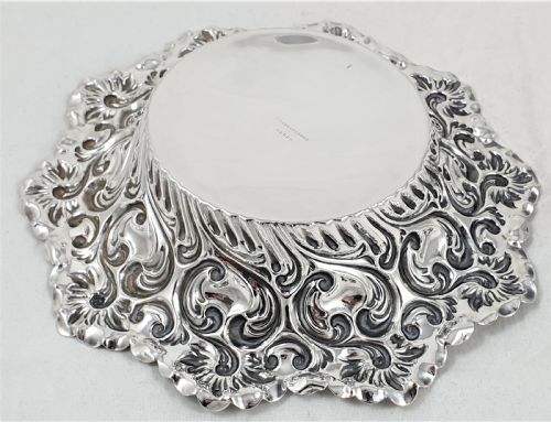 VICTORIAN HALLMARKED SILVER BON BON DISH - ADDITIONAL PHOTO 5
