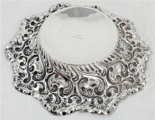 VICTORIAN HALLMARKED SILVER BON BON DISH - ADDITIONAL PHOTO 6