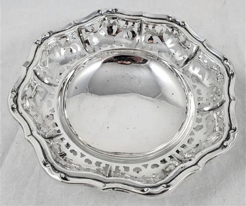 GEORGE VI STERLING SILVER BON BON DISH - ADDITIONAL PHOTO 1