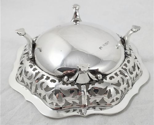 GEORGE VI STERLING SILVER BON BON DISH - ADDITIONAL PHOTO 6