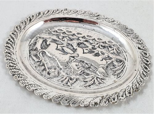 INDIAN DISH WITH HUNTING SCENE - ADDITIONAL PHOTO 2