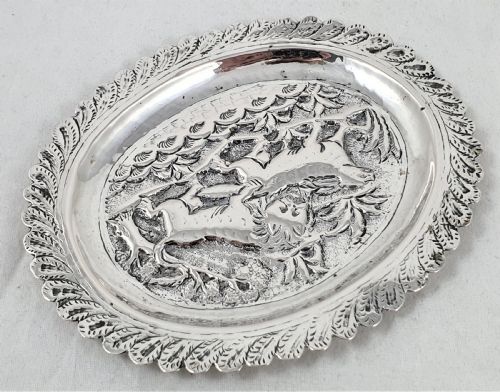 INDIAN DISH WITH HUNTING SCENE - ADDITIONAL PHOTO 6