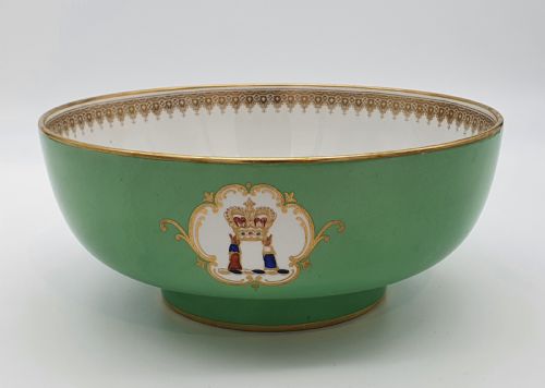 victorian armorial copeland spode porcelain fruit bowl - CATEGORY: ANTIQUE CERAMICS - DATED VICTORIAN