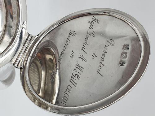 LATE VICTORIAN HUKIN HEATH STERLING SILVER CLARET JUG - ADDITIONAL PHOTO 6
