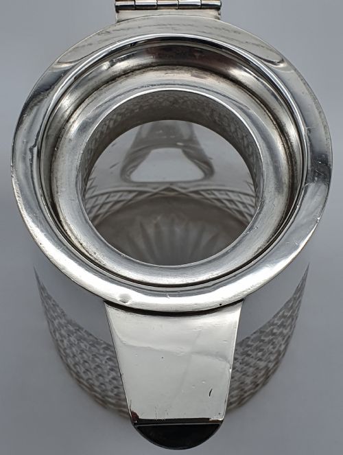LATE VICTORIAN HUKIN HEATH STERLING SILVER CLARET JUG - ADDITIONAL PHOTO 8