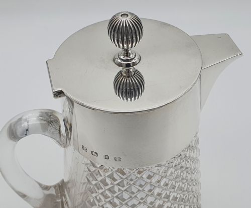 LATE VICTORIAN HUKIN HEATH STERLING SILVER CLARET JUG - ADDITIONAL PHOTO 10