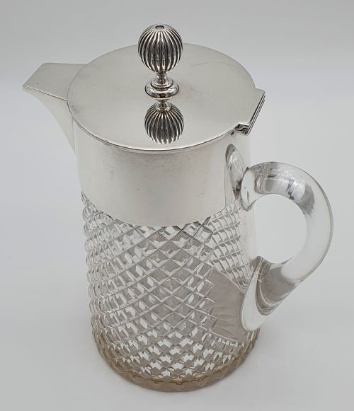 LATE VICTORIAN HUKIN HEATH STERLING SILVER CLARET JUG - ADDITIONAL PHOTO 12