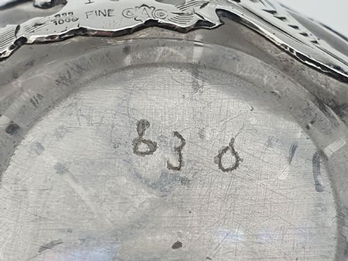 AMERICAN ALVIN MANUFACTURING CO SILVER OVERLAY PERFUME BOTTLE - ADDITIONAL PHOTO 7