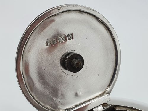 A GEORGE V JUBILEE EDWARD SONS HALLMARKED STERLING SILVER BULLET TEAPOT - ADDITIONAL PHOTO 6