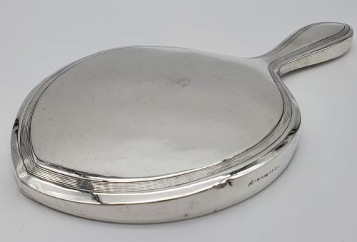 AMERICAN ART DECO STERLING SILVER HAND MIRROR - ADDITIONAL PHOTO 4